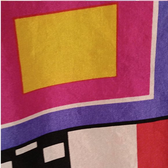 Mens Silk Vintage Guess by Georges Marciano Multi Color Size Medium - Picture 5 of 6